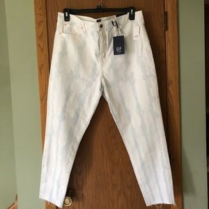 NWT Gap tie dye stretch high rise true skinny ankle jean size 18/34
